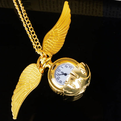 Steampunk Fashion Ball Quartz Pocket Watches With Pendant Necklace Chain Children Best Xmas Gifts
