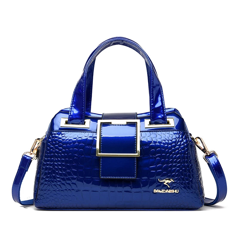 Luxury Designer Handbag Brand Crossbody Bags For Women 2024 New Crocodile Pattern Leather Shoulder Bags Casual Tote Bag Bolsos