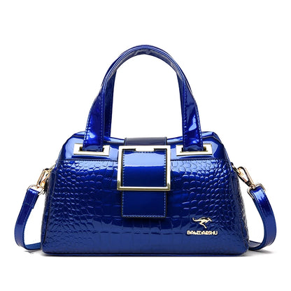 Luxury Designer Handbag Brand Crossbody Bags For Women 2024 New Crocodile Pattern Leather Shoulder Bags Casual Tote Bag Bolsos