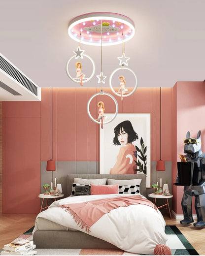 Nordic baby bedroom decor led lights for room indoor chandelier lighting chandeliers ceiling lamps for living room decoration