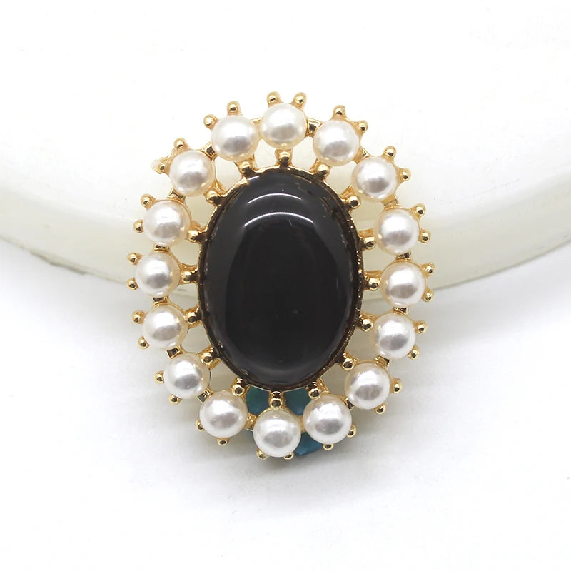Exquisite 10pcs/set alloy metal pearl DIY jewelry accessories rhinestone crystal wedding invitation clothing artwork