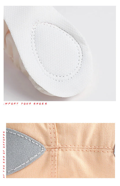Girls Ballet Shoes for Woman Ballerina Shoes Ballet Flats Women Canvas Soft Sole Dance Slippers Children Practise Dance Shoes