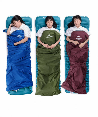 Naturehike Sleeping Bag LW180 Outdoor Ultralight Portable Waterproof Summer Sleeping Bag Envelope Cotton Camping Sleeping Bag