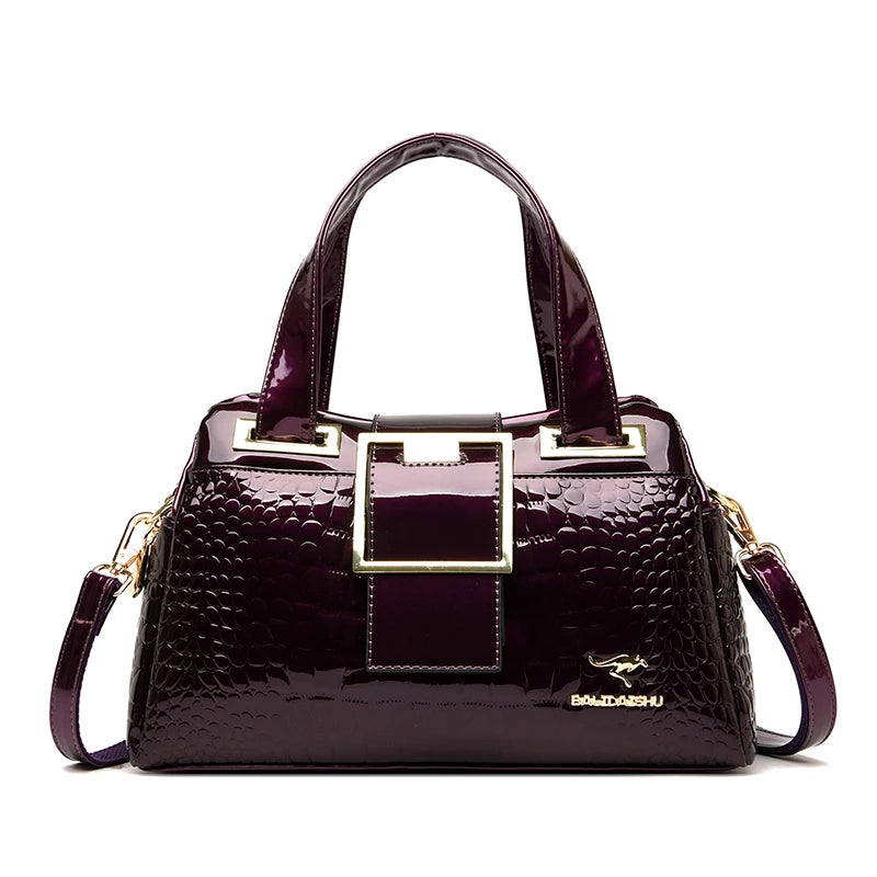 Luxury Designer Handbag Brand Crossbody Bags For Women 2024 New Crocodile Pattern Leather Shoulder Bags Casual Tote Bag Bolsos