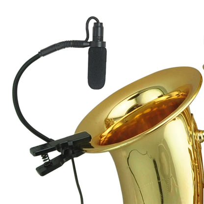 3 Pin 4 PIN Mini XLR Saxophone Microphone Supercardioid 3.5mm Trumpet Music Wind Instrument Sax Mic Horn IM-20