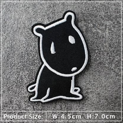 Star Dog Cat Eye Patch Embroidery Applique Ironing Sewing Supplies Decorative Badges For Clothing Accessories Zipper
