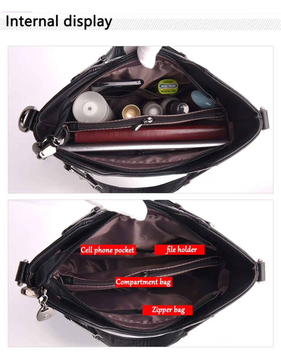 Brand Luxury Handbags Women Bags Designer PU Leather Handbag Leisure Crossbody Bags for Women 2021 New Lady Shoulder Bag Tote