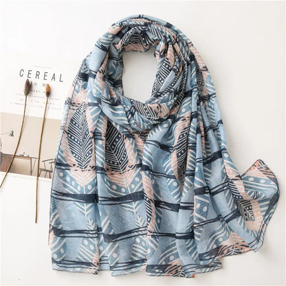 2020 New Fashion Print Summer Women cotton Scarf Polka Dot Beach Hijab Shawls and Wraps Female Foulard Echarpe Designer Bandana