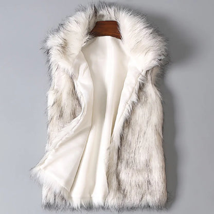 Faux Fur Vest Women Plus Size Furry Short Faux Fur Vests Coat Fur Gilet Fourrure Autumn Winter Overcoat Куртка Зимняя Женская