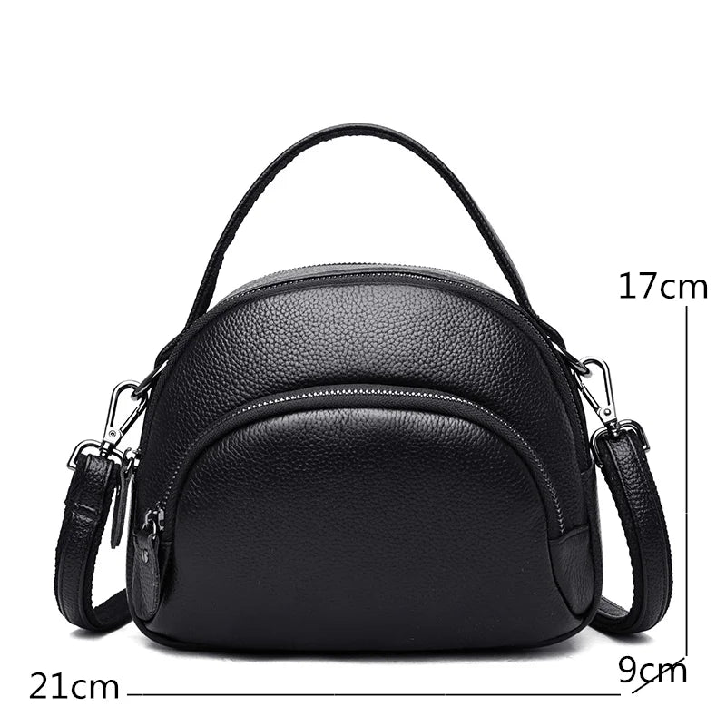 Fashion High Quality Genuine Leather Woman Messenger Bags Luxury Cowhide Handbags Women's Bags Designer Women Shoulder Tote bags