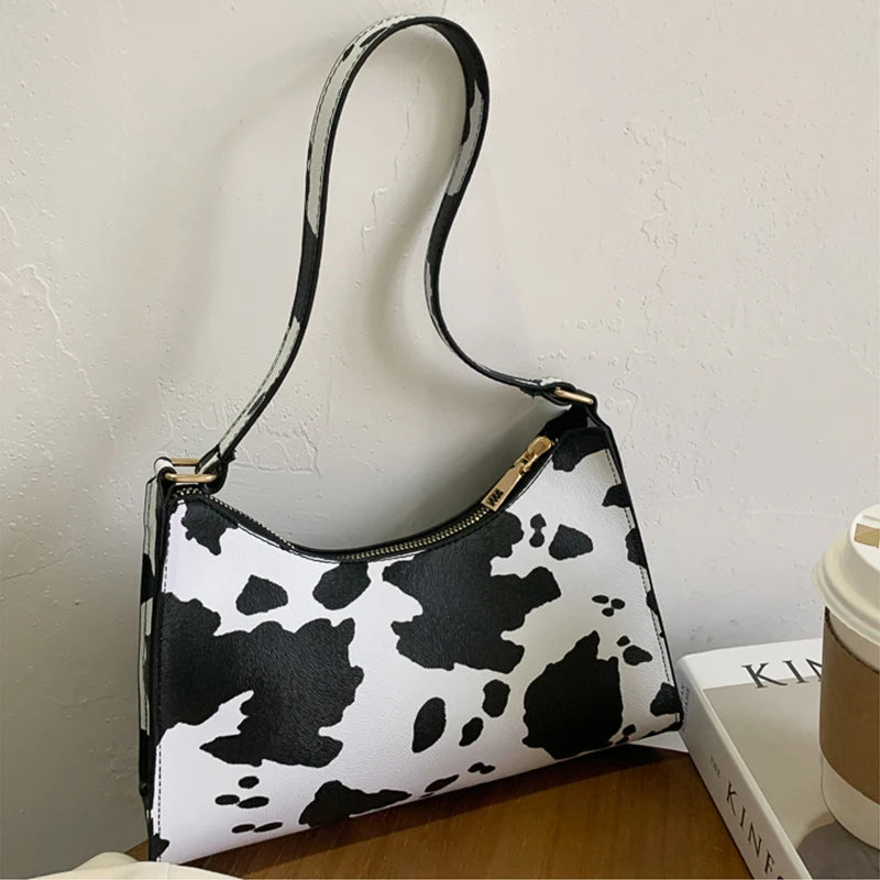 Gusure Fashion Leopard Pattern Shoulder Women Bag Hand Bag Personality Wild Pu Leather Designer Purses and Handbags