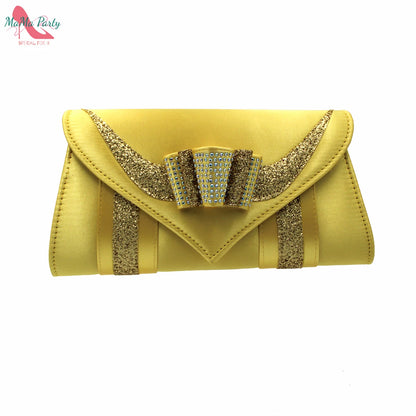 2024 High Quality Fashion Nigerian Women Shoes Matching Bag Set in Royal Blue Color Specials Design with Appliques for Party