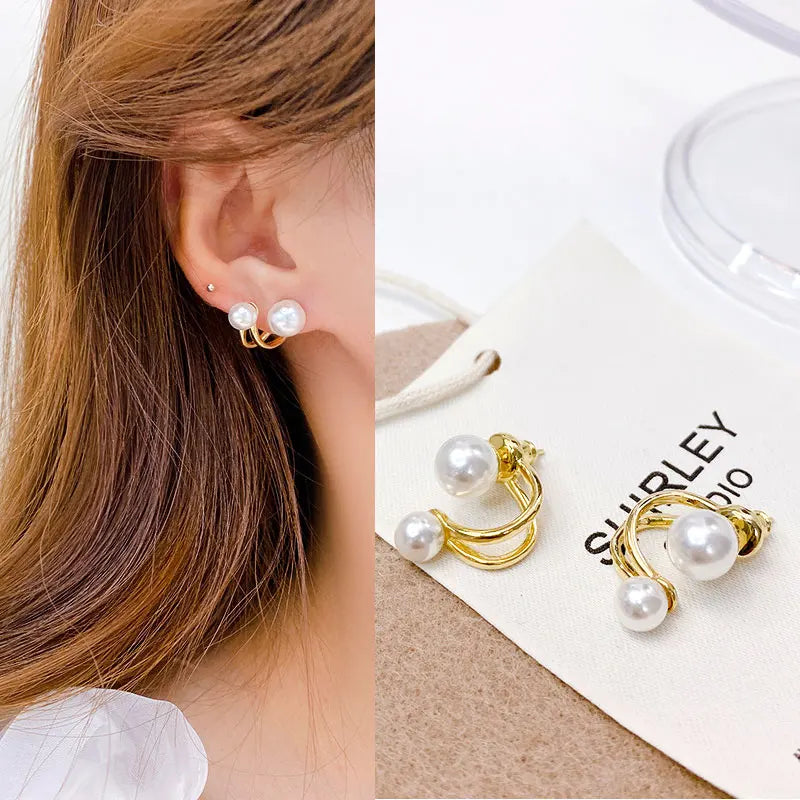 2023 New French Fashion Earring Temperament Luxury Top Quality Zircon Earrings 2021 Trend Personalized Luxury Jewelry Pendant