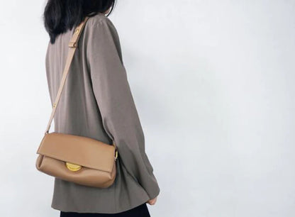 Leather Shoulder Bag for Women, Crossbody Bags, Multi Pockets, Adjustable Strap Purse, Luxury Handbag, Brand Design, Fashion