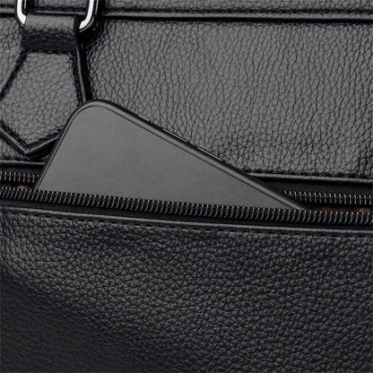 Multi-pocket Handbag Purses Genuine Cowhide Leather Shoulder Bag Luxury Designer Crossbody Messenger Sac Elegant Tote for Women