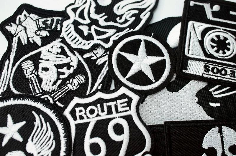 Star Dog Cat Eye Patch Embroidery Applique Ironing Sewing Supplies Decorative Badges For Clothing Accessories Zipper