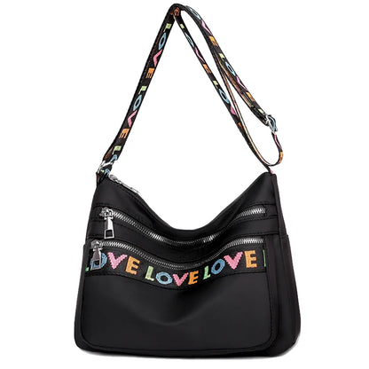 Women's Crossbody Bag Waterproof Nylon Oxford Shoulder Messenger Bags Casual Large Capacity Handbag Ladies Travel Shopping Tote