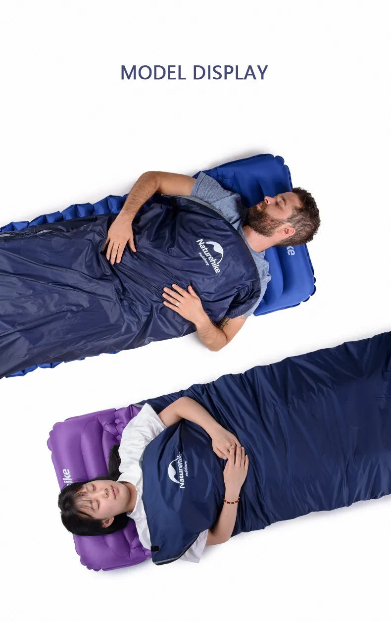 Naturehike Sleeping Bag LW180 Outdoor Ultralight Portable Waterproof Summer Sleeping Bag Envelope Cotton Camping Sleeping Bag