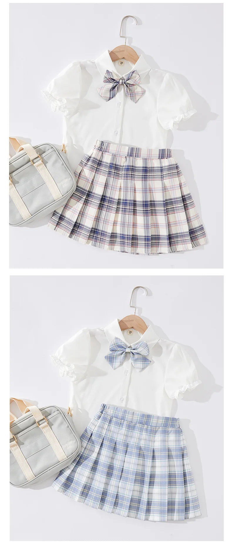 Kid Pink JK Sailor Dress 3PCS Girl Japanese Korean Orthodox School Uniform Cute Pleated Skirt Short Sleeve Kawaii Suit Anime COS