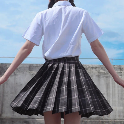 Japan Preppy Style Women's Navy Blue Coat Set Kawaii High School Class Girl Student Uniform Cute JK Blazer Clothing for Autumn