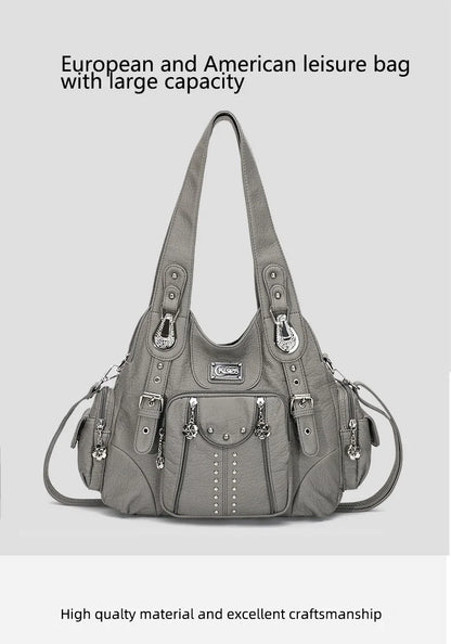 Angel Kiss Bag Women Fashion Handbags Women Shoulder Bags PU Leather Handbag Female Satchel Shoulder Purse Bag Bolsa Feminina