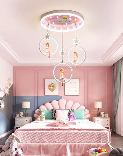 Nordic baby bedroom decor led lights for room indoor chandelier lighting chandeliers ceiling lamps for living room decoration
