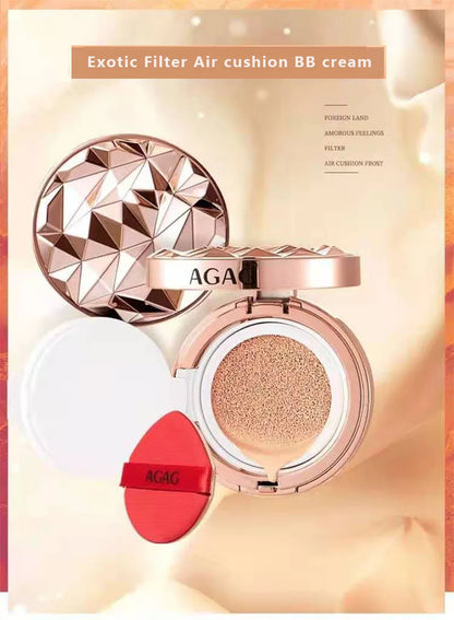 NEW Cosmetic Makeup Set Air Cushion Finishing Powder Face Powder Pearly Lustre Eyeliner Non-Stick Cup 3 Colors Lipstick Kit