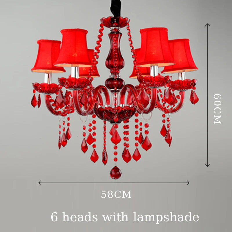 Luxury Green Crystal Chandelier Wedding Parlor Bedroom Villa Hanging Lamp Hotel Restaurant Cafe Bar E14 Candle Pendant Lights