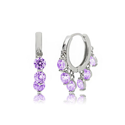2023 New French Fashion Earring Temperament Luxury Top Quality Zircon Earrings 2021 Trend Personalized Luxury Jewelry Pendant