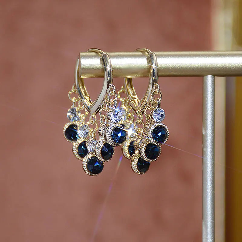 2023 New French Fashion Earring Temperament Luxury Top Quality Zircon Earrings 2021 Trend Personalized Luxury Jewelry Pendant