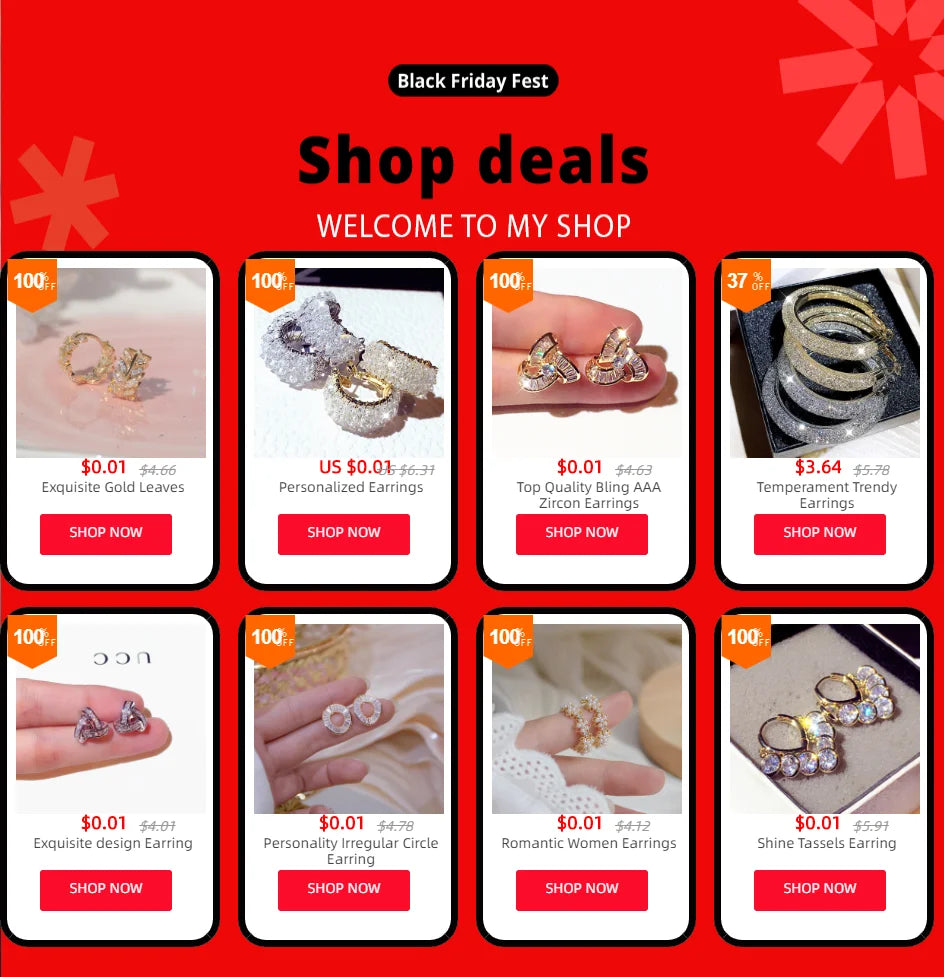 14k Plated Gold Luxury Super Shine CZ Buckle Earring High Quality Delicate AAA Zircon Circle Earring Jewelry Pendant Accessories