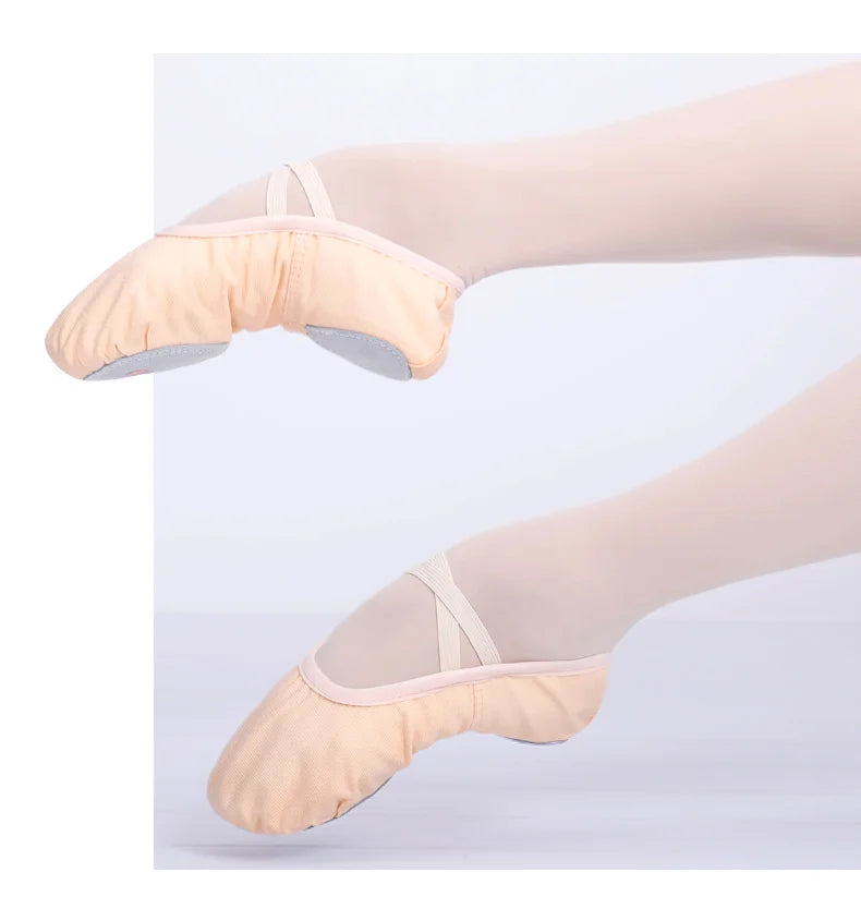 Girls Ballet Shoes for Woman Ballerina Shoes Ballet Flats Women Canvas Soft Sole Dance Slippers Children Practise Dance Shoes