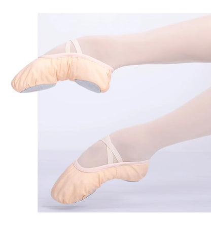 Girls Ballet Shoes for Woman Ballerina Shoes Ballet Flats Women Canvas Soft Sole Dance Slippers Children Practise Dance Shoes