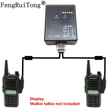 Design Repeater box for Two way Radio BAOFENG UV-9R UV9RPLUS A58  Relay Box/DIY Repeater for Walkie talkie ，TX and Rx indicat