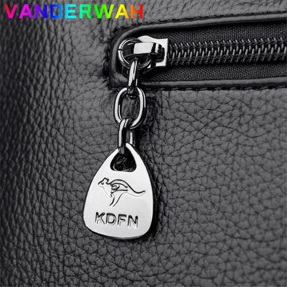 Genuine Soft Pu Leather Handbags for Women Vintage Shoulder Tote Bag Luxury Designer Ladies Large Capacity Purse Bags Sac A Main