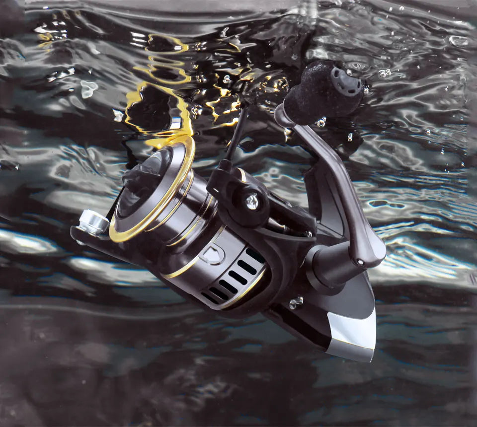 LINNHUE 2020 New Fishing Reel HE1000-7000 Max Drag 10kg Reel Fishing 5.2:1 High Speed Metal Spool Spinning Reel Saltwater Reel