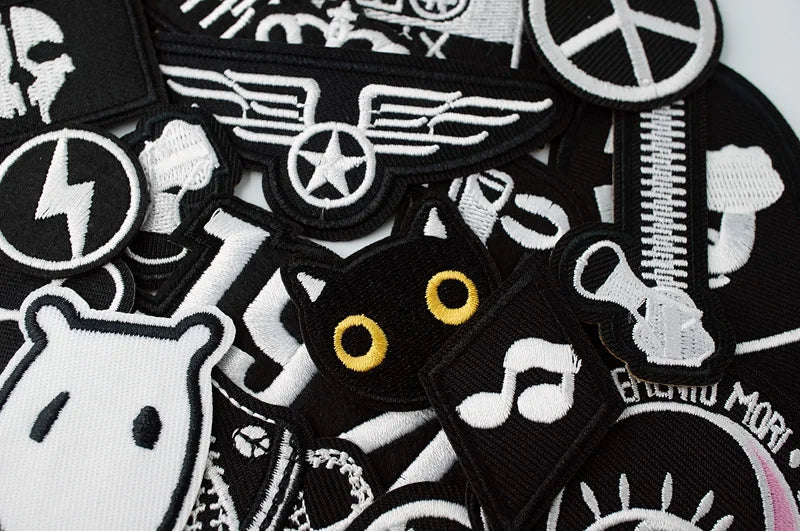 Star Dog Cat Eye Patch Embroidery Applique Ironing Sewing Supplies Decorative Badges For Clothing Accessories Zipper