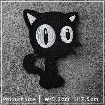 Star Dog Cat Eye Patch Embroidery Applique Ironing Sewing Supplies Decorative Badges For Clothing Accessories Zipper