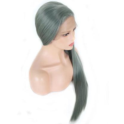 Charisma Blond Wigs Synthetic Lace Front Wig Long Silky Straight Lace Front Wig Heat Resistant Fiber Hair Cosplay Wigs For Women