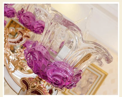Luxury Living Room Chandelier Crystals Glass Hall Main Pendant Lamps Restaurant Bedroom French Creative Hanging Light Luminaire