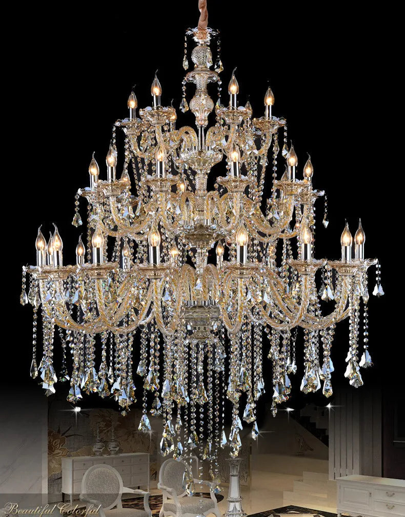 Deco Home Led chandelier crystal lamp for living room parlor Italy hanging crystal sconce Hotel fixtures Lustre Cristal lighting