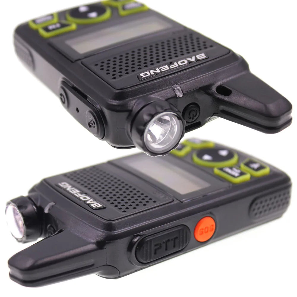 2PCS Baofeng BF-T1 Mini Portable Two Way Radio BFT1 UHF 400-470MHz 20CH Ham FM Transceiver Walkie Talkie with Earpiece