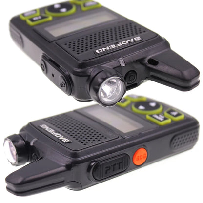 2PCS Baofeng BF-T1 Mini Portable Two Way Radio BFT1 UHF 400-470MHz 20CH Ham FM Transceiver Walkie Talkie with Earpiece