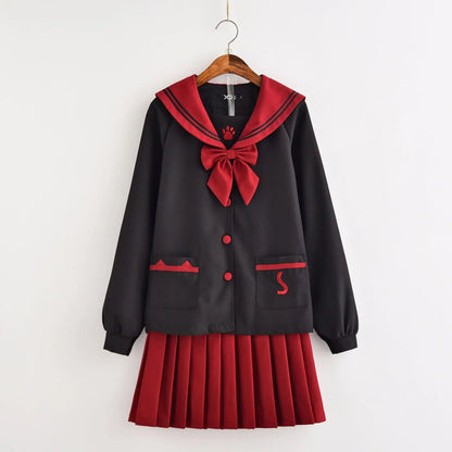 Anime Japanese Style JK Uniform Soft Girl Sailor Suit College Girl Student School Uniform Cosplay Costumes Cute Bear Claw