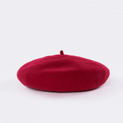 Winter Hats For Women Berets Flat Cap Knit Cashmere Lady Girl Female Painter Solid Soft Adjustable