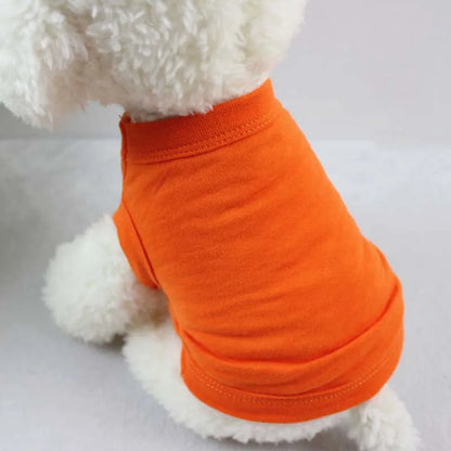 XS-3XL Blank Dog T Shirt Summer Cotton Dog Vest Shirt for Small Medium Large Dogs Yorkie Pitbull Clothes Pet Apparel