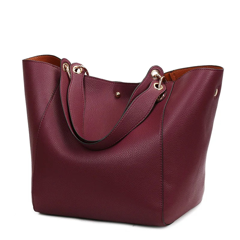 Luxury Leather Shoulder Bags for women 2024 Big Capacity Top-handle Totes Crossbody women Bag Large Purses and Handbags bolsa