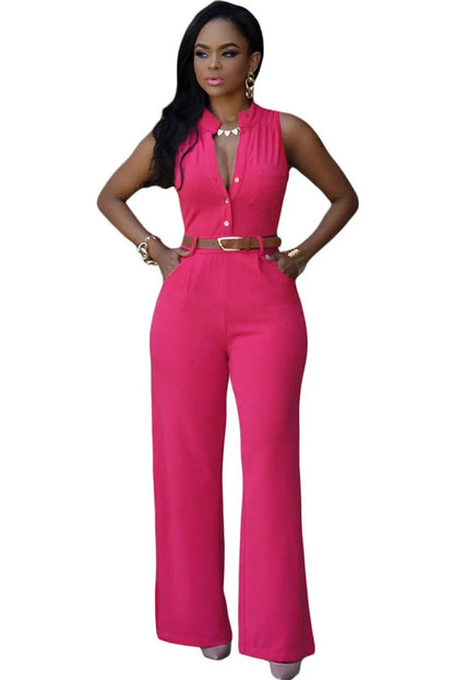 Women v-neck wide leg pants rompers women jumpsuit sexy jumpsuits for women  women's jumpsuits female clothes