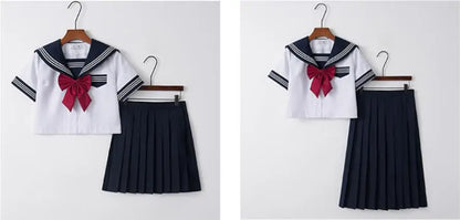 Japanese Orthodox  Girls JK Uniform Skirt Sailor Dress, Long Sleeve Student Suit, Kansai pleated skirt  Academic  set JKN2106