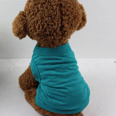 XS-3XL Blank Dog T Shirt Summer Cotton Dog Vest Shirt for Small Medium Large Dogs Yorkie Pitbull Clothes Pet Apparel